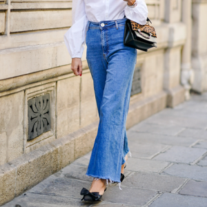 Fardo de jeans rectos de mujer premium