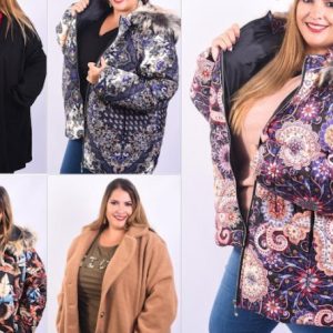 Fardo de ropa mixta de mujer de invierno talla grande